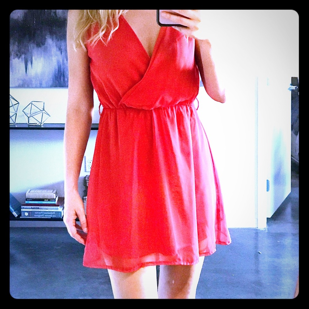 Red Chiffon Dress bought in Europe